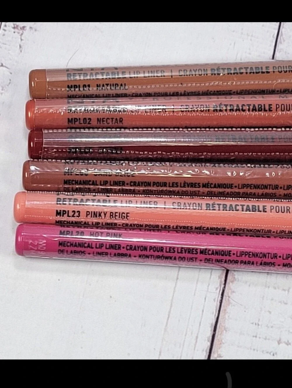 Nyx 6 Piece Retractable Lip Liner Bundle NEW!
